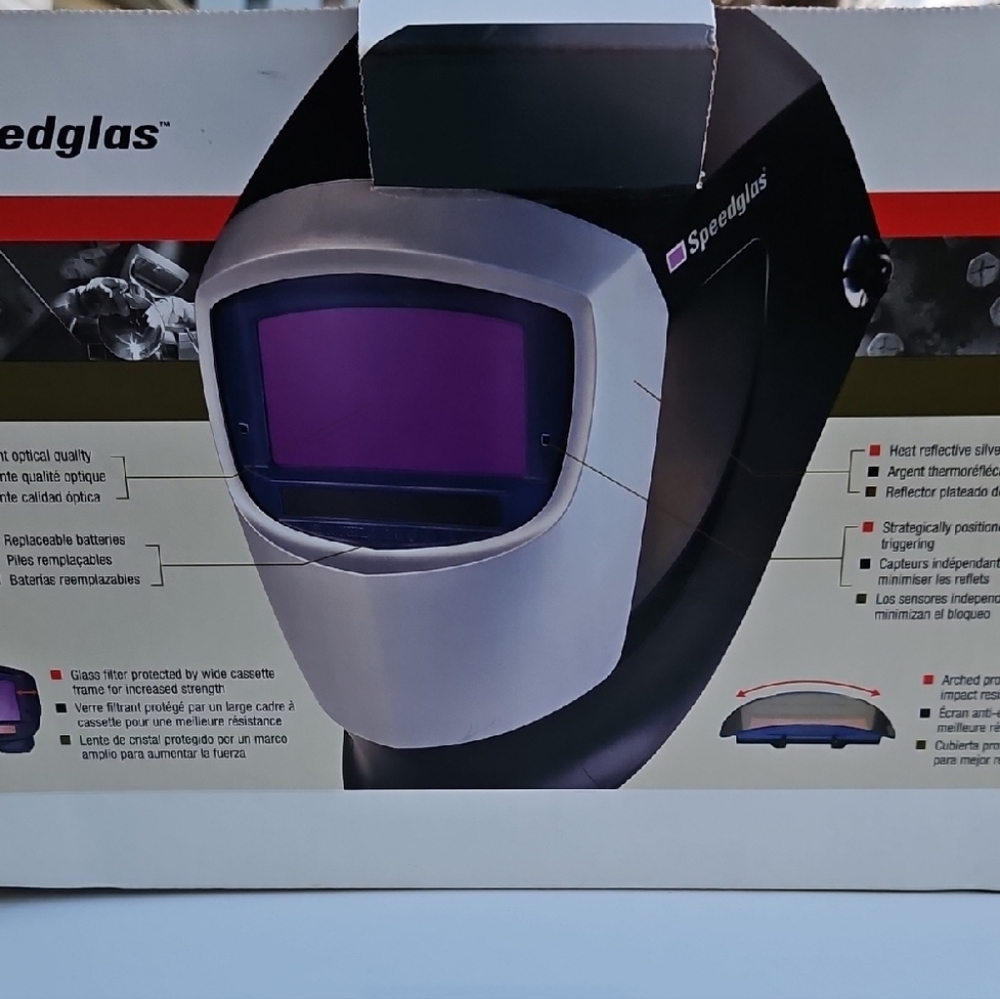 Welding Helmet - Black and Silver